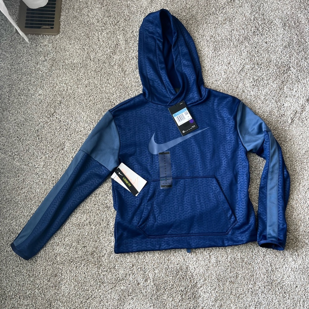 2/$30 NWT YOUTH Nike dri fit hoodie girls youth XS, medium, large navy brand new